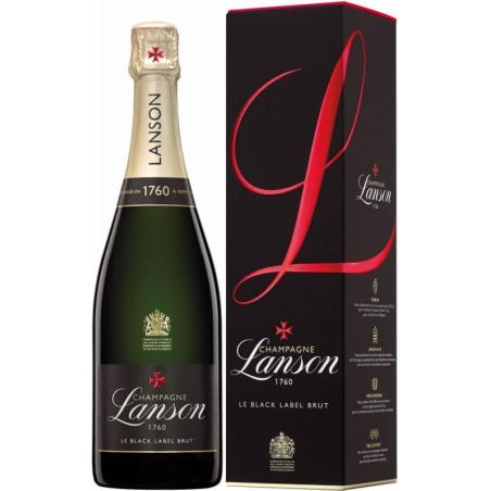 Champagne Lanson Le Black Label Brut + Kartonik Prezentowy